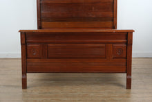 Load image into Gallery viewer, Antique Eastlake Full-Size Bed – Solid Wood with Carved Detail
