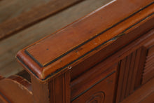 Load image into Gallery viewer, Antique Eastlake Full-Size Bed – Solid Wood with Carved Detail
