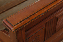 Load image into Gallery viewer, Antique Eastlake Full-Size Bed – Solid Wood with Carved Detail
