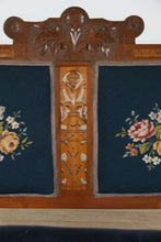 Load image into Gallery viewer, Antique Eastlake Loveseat with Needlepoint Panels
