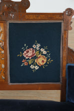 Load image into Gallery viewer, Antique Eastlake Loveseat with Needlepoint Panels
