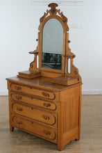 Load image into Gallery viewer, Antique Eastlake Victorian Dresser with Mirror and Glove Boxes
