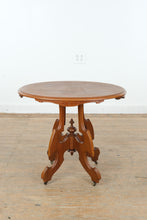 Load image into Gallery viewer, Antique Eastlake Style Tea / Foyer Table on Casters

