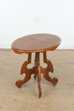 Load image into Gallery viewer, Antique Eastlake Style Tea / Foyer Table on Casters
