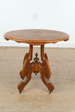 Load image into Gallery viewer, Antique Eastlake Style Tea / Foyer Table on Casters
