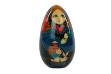 Load image into Gallery viewer, Hand Painted Tea Time with Rabbit Egg Doll
