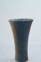 Load image into Gallery viewer, Irini Venianaki Signed Greek Studio Pottery Vase Blue Green Geometric 11 Inch

