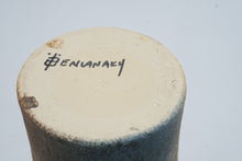 Load image into Gallery viewer, Irini Venianaki Signed Greek Studio Pottery Vase Blue Green Geometric 11 Inch
