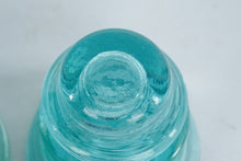 Load image into Gallery viewer, Aqua Glass Electrical Insulators – Pair, Whitall Tatum Co.
