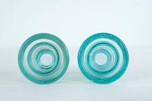 Load image into Gallery viewer, Aqua Glass Electrical Insulators – Pair, Whitall Tatum Co.
