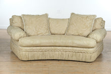 Load image into Gallery viewer, Elegant Curved Front Sofa with Jacquard Damask Upholstery – 84” Wide
