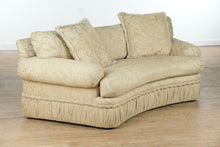 Load image into Gallery viewer, Elegant Curved Front Sofa with Jacquard Damask Upholstery – 84” Wide
