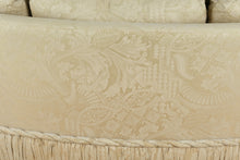 Load image into Gallery viewer, Elegant Curved Front Sofa with Jacquard Damask Upholstery – 84” Wide
