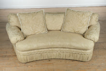 Load image into Gallery viewer, Elegant Curved Front Sofa with Jacquard Damask Upholstery – 84” Wide
