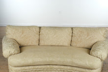 Load image into Gallery viewer, Elegant Curved Front Sofa with Jacquard Damask Upholstery – 84” Wide

