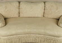 Load image into Gallery viewer, Elegant Curved Front Sofa with Jacquard Damask Upholstery – 84” Wide
