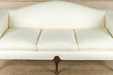 Load image into Gallery viewer, Elegant Ivory Chippendale Sofa – Lightly Used Formal Living Room Piece
