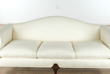 Load image into Gallery viewer, Elegant Ivory Chippendale Sofa – Lightly Used Formal Living Room Piece
