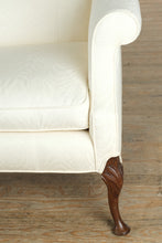 Load image into Gallery viewer, Elegant Ivory Chippendale Sofa – Lightly Used Formal Living Room Piece
