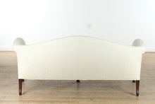 Load image into Gallery viewer, Elegant Ivory Chippendale Sofa – Lightly Used Formal Living Room Piece
