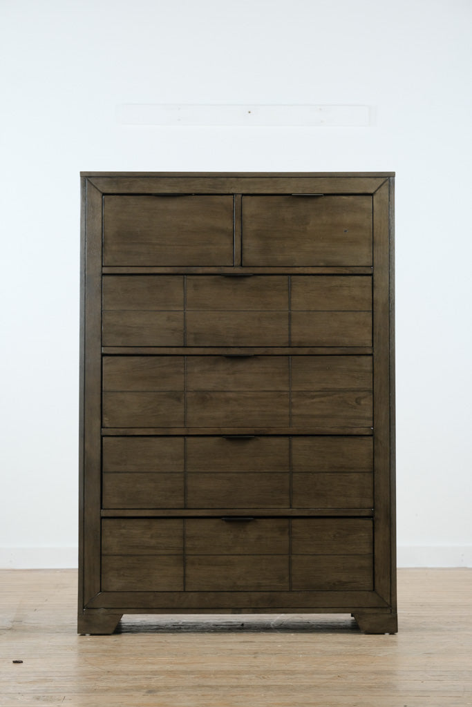 Elements Logic Rustic Gray 6-Drawer Chest of Drawers – Modern Bedroom Storage
