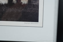Load image into Gallery viewer, Martyn Colbeck Elephant Silhouettes Wildlife Photography Print Framed Wall Art 32x24
