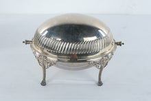 Load image into Gallery viewer, Elkington and Co Victorian Silver Plate Revolving Breakfast Dish Server
