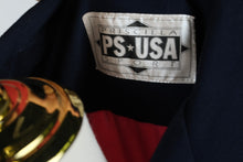 Load image into Gallery viewer, Vintage Elvis Graceland USA Bowling Shirt Priscilla PS USA Sport Pink Navy
