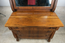 Load image into Gallery viewer, Antique K. Nicholson Furniture Co. Walnut Dresser with Tilting Mirror
