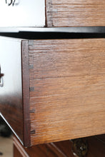 Load image into Gallery viewer, 19th Century English Mahogany Tall Chest on Chest with Brass Hardware
