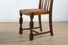 Load image into Gallery viewer, English Oak Pub Dining Table Set with Draw Leaf Extension and 4 Chairs

