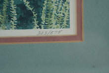 Load image into Gallery viewer, Susan Tolle McClure 1987 English Cottage Garden Print – Clifton Hamdon &amp; Abington, Ltd Ed 323/575, Framed
