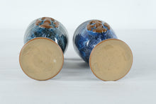 Load image into Gallery viewer, Winchcombe Pottery Goblets Pair Blue Glaze Chalice Cups England Studio Pottery
