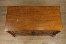 Load image into Gallery viewer, Bahama Style Reeded Front Entertainment Cabinet with Pull-Out Media Trays
