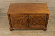 Load image into Gallery viewer, Bahama Style Reeded Front Entertainment Cabinet with Pull-Out Media Trays
