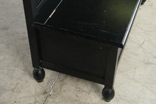Load image into Gallery viewer, Black Wood Hall Tree Bench with Storage and Coat Hooks
