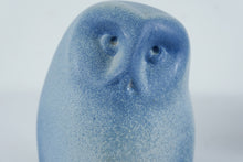 Load image into Gallery viewer, ARS Keramik Blue Owl Figurine Hand Made in Estonia Art Pottery
