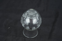Load image into Gallery viewer, Etched Shamrock Glass Bud Vase Small Floral Vase St. Patrick’s Clover Design 5"
