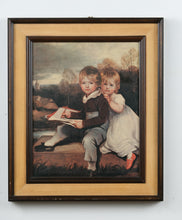 Load image into Gallery viewer, “The Bowden Children” Framed Print by Ethan Allen – Classic Portrait with Aged Charm
