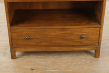 Load image into Gallery viewer, Ethan Allen Solid Wood Media Cabinet / Bookcase with Drawer
