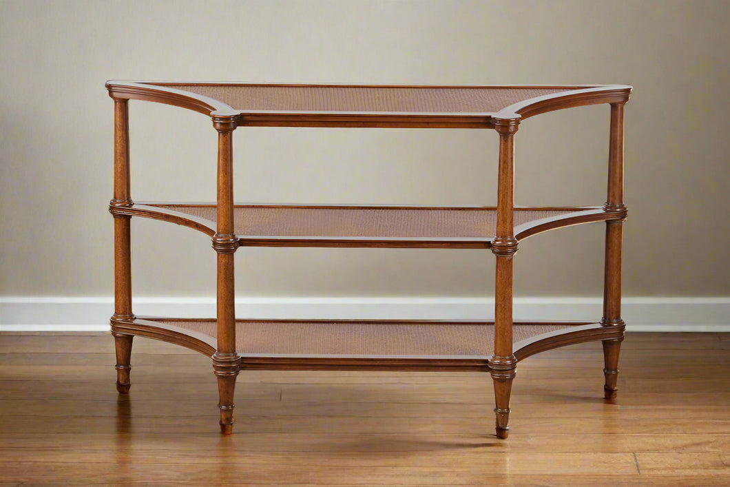 Ethan Allen Legacy Triple Tiered Console Table