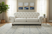 Load image into Gallery viewer, Ethan Allen Chadwick Chesterfield Sofa Cream Upholstery Tufted Back
