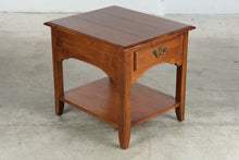 Load image into Gallery viewer, Ethan Allen Country Crossing Maple End Table with Drawer and Shelf, Made in USA
