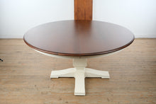 Load image into Gallery viewer, Ethan Allen Round Dining Table with Leaf Pedestal Base 60 Inch Traditional
