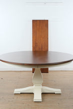 Load image into Gallery viewer, Ethan Allen Round Dining Table with Leaf Pedestal Base 60 Inch Traditional
