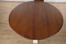 Load image into Gallery viewer, Ethan Allen Round Dining Table with Leaf Pedestal Base 60 Inch Traditional
