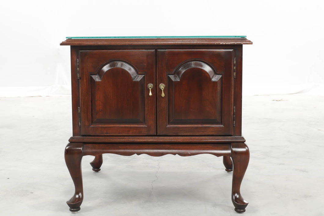 Ethan Allen Georgian Court Cherry Side Table with Cabinet