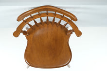 Load image into Gallery viewer, Ethan Allen Heirloom Nutmeg Swiveling Comb Back Windsor Chair
