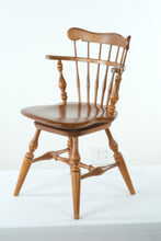 Load image into Gallery viewer, Ethan Allen Heirloom Nutmeg Swiveling Comb Back Windsor Chair
