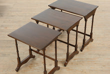 Load image into Gallery viewer, Ethan Allen Nesting Tables with Turned Legs
